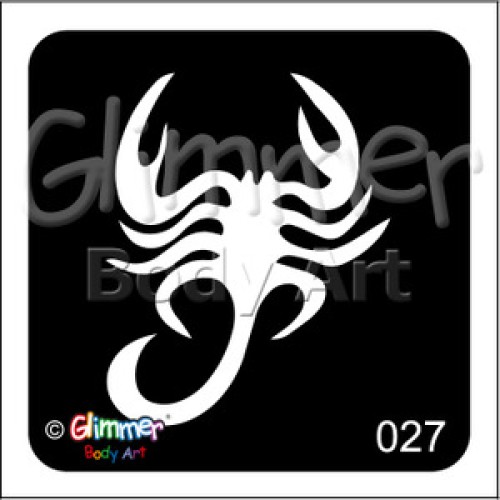 Glitter tattoo 027 Scorpion Pack Of 5 (027 Scorpion Pack Of 5)